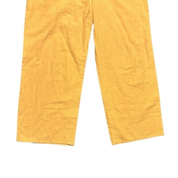 Favlux Fashion Mustard Yellow Strapless Jumpsuit Size M Tie Front One Piece - Picture 4 of 16